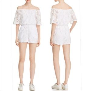 BB Dakota White Lace Romper